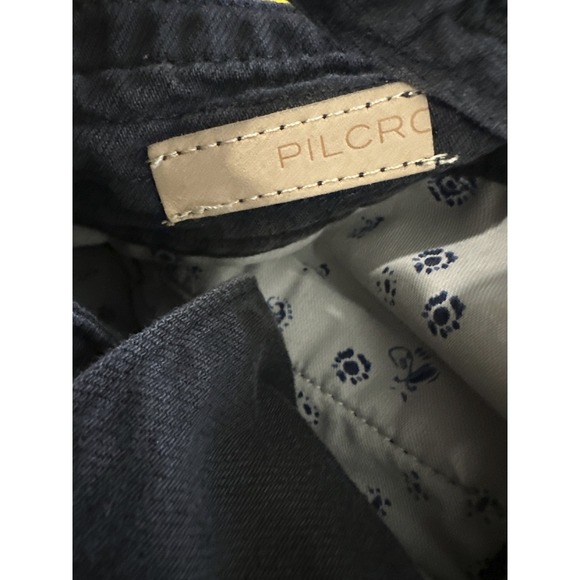 Pilcro x Anthropologie Puddle Jumpsuit Wide Leg Faded Black Raw Hem 28 Tall - Picture 8 of 16